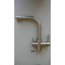 Кран чистой воды, совмещенный со смесителем, начищенный никель (NKD 0212 BN)