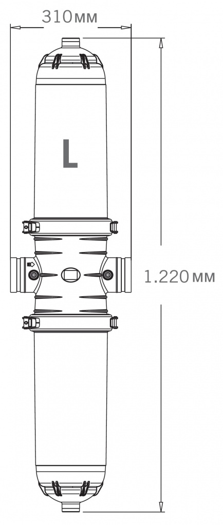 Фильтр дисковый Jimten ADF-3 Double: размеры